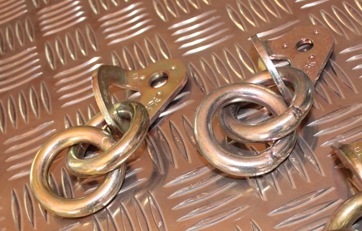 Bohrhakenlasche Galvanisiert 2 Ringe