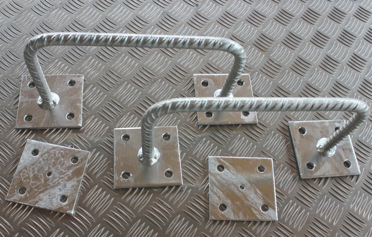 Steelstep/counterplate indoor galvanised