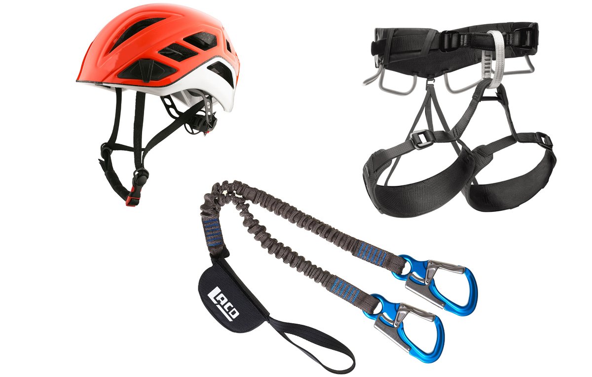 Set Helm, Gurt, Klettersteigset